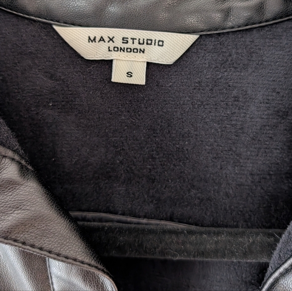 Max Studio Faux Leather Dress Size Small - Picture 7 of 8